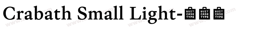 Crabath Small Light字体转换